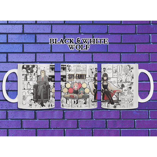 Spy x Family vol 1 - Tazón BlackandWhite Wolf 