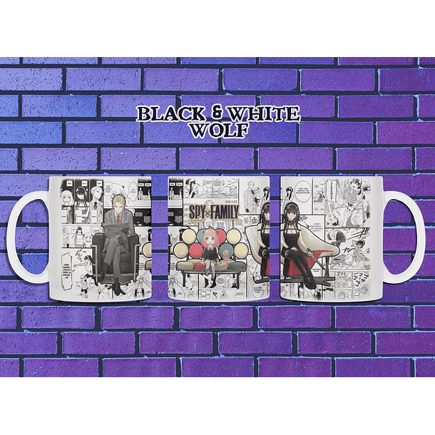 Spy x Family vol 1 - Tazón BlackandWhite Wolf 