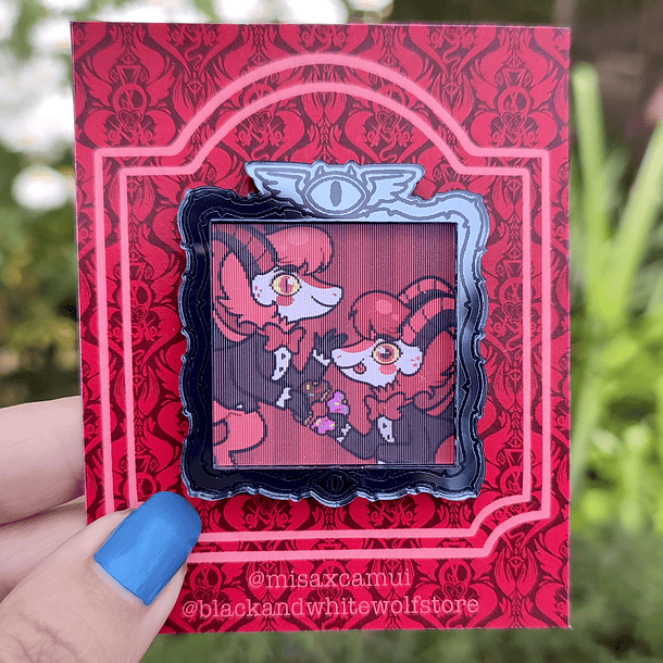 Hazbin Hotel - Razzle y Dazzle Pin Lenticular Fanart 2