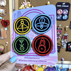 La Casa Búho - 4 Glifos Parches Bordados  2