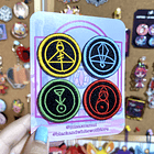 La Casa Búho - 4 Glifos Parches Bordados  4