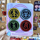 La Casa Búho - 4 Glifos Parches Bordados  3