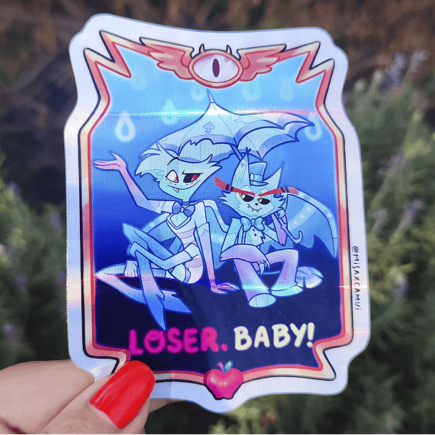 Hazbin Hotel - Loser Baby sticker Tornasol  3