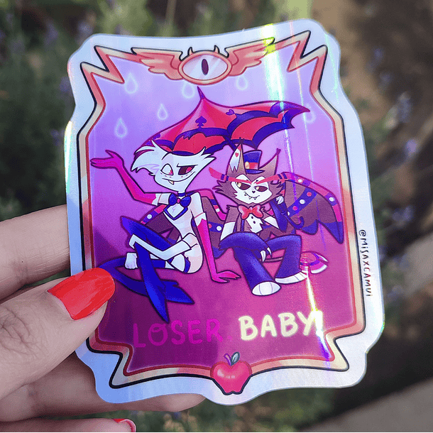 Hazbin Hotel - Loser Baby sticker Tornasol  4