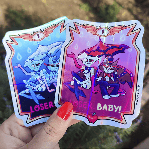 Hazbin Hotel - Loser Baby sticker Tornasol  1