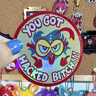 Hazbin Hotel - Baxter Hackeado Sticker Tornasol 2