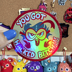 Hazbin Hotel - Baxter Hackeado Sticker Tornasol 3