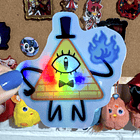 Gravity Falls - Bill Cipher Sticker Tornasol 2