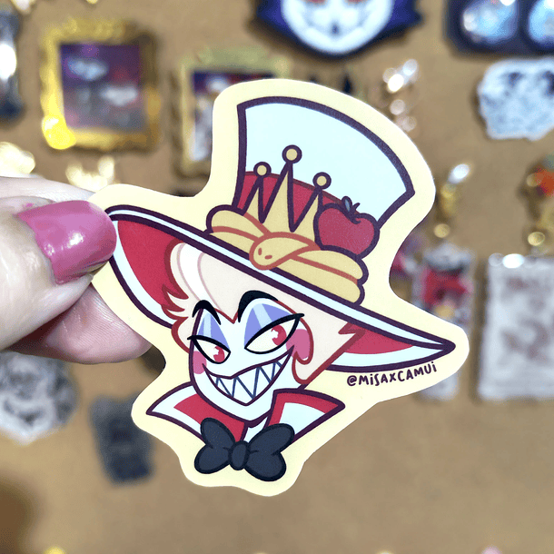 Hazbin Hotel - Lucifer Fanart Sticker 1