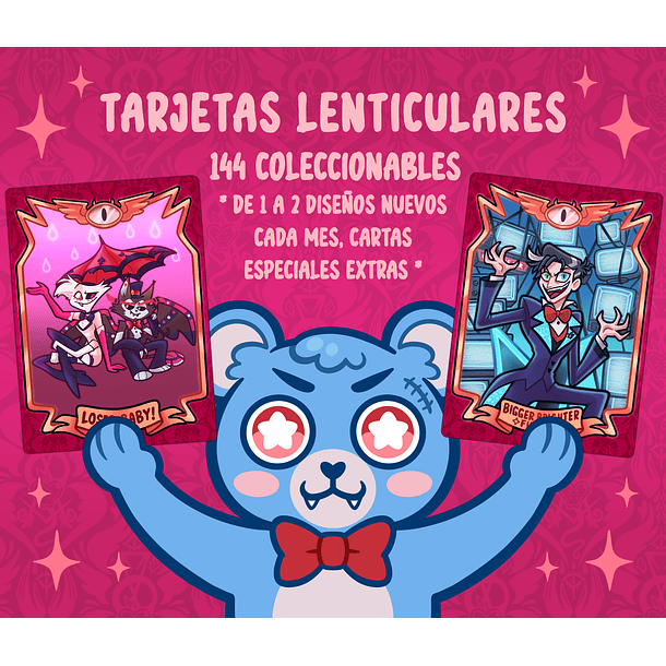 Hazbin Hotel - Tarjetas Lenticular Coleccionables  1