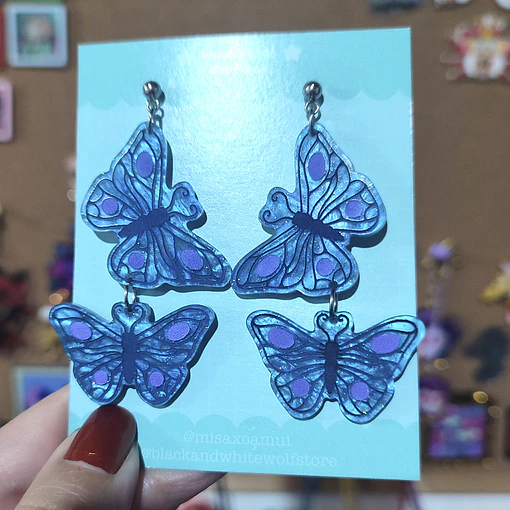 Laika - El cadaver de la Novia Mariposas Aros