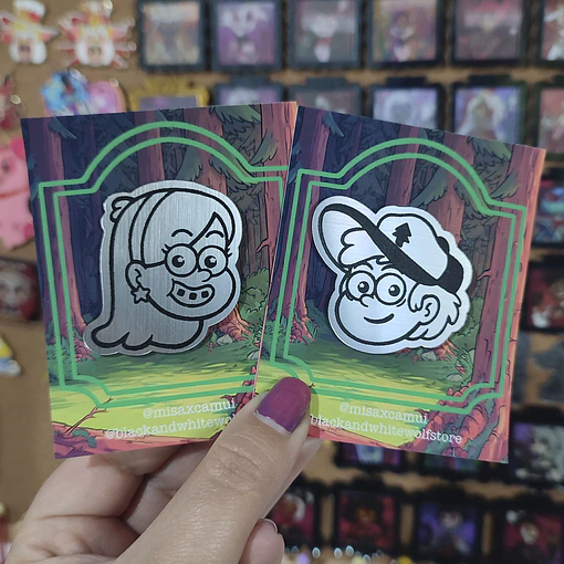 Gravity Falls - Dipper y Mabel Pins