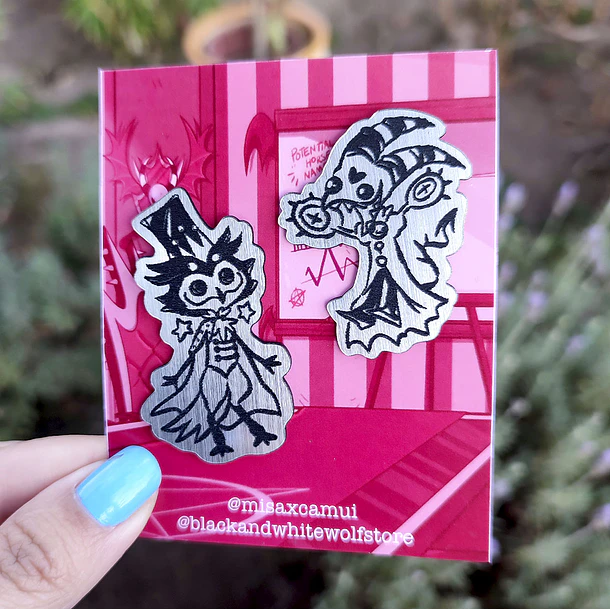 Helluva Boss - Stolas y Blitzø Pin  1