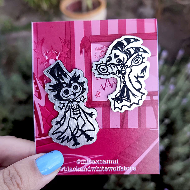 Helluva Boss - Stolas y Blitzø Pin  4