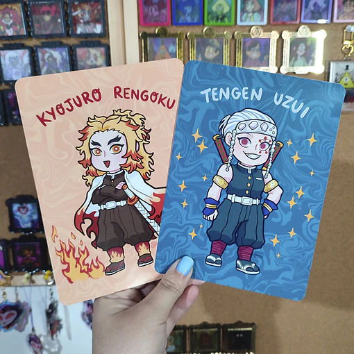 Kimetsu No Yaiba - Uzui y Rengoku Chibis Print