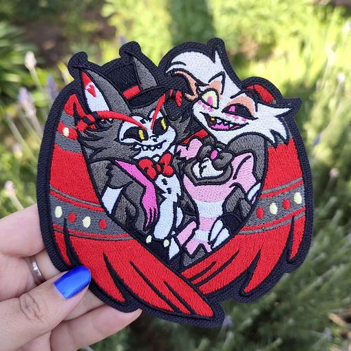 Hazbin Hotel - Husk y Angel Parche 
