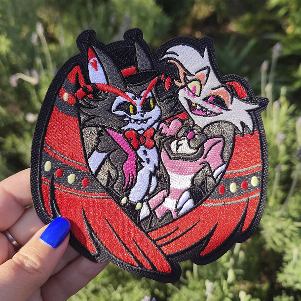 Hazbin Hotel - Husk y Angel Parche  4