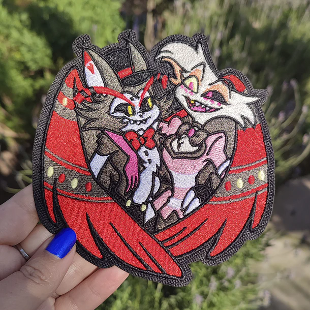 Hazbin Hotel - Husk y Angel Parche  5