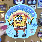 Bob Esponja - Imagination! sticker Holográfico 2