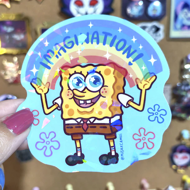 Bob Esponja - Imagination! sticker Holográfico 4