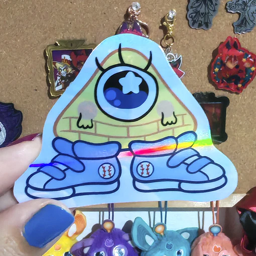 Gravity Falls - Bill chiquito Sticker Holográfico 