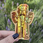 Gravity Falls - Stanford Estatua Sticker Holográfico  2