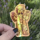 Gravity Falls - Stanford Estatua Sticker Holográfico  3