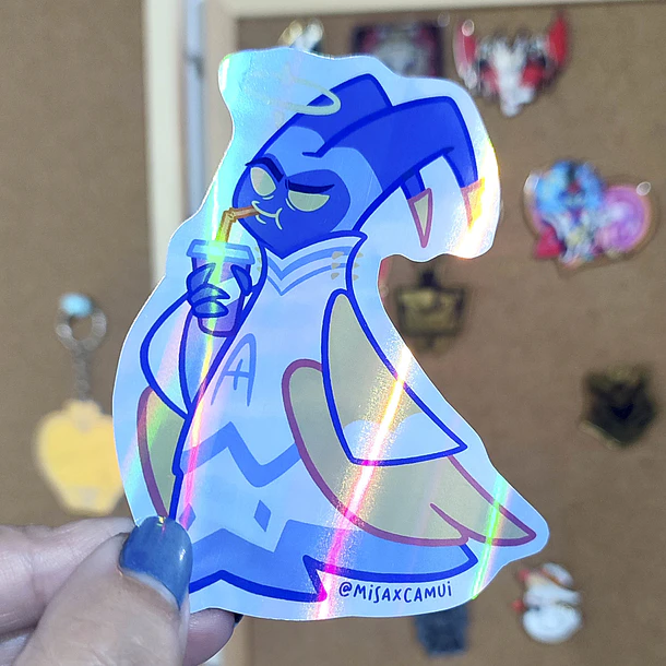 Hazbin Hotel - Adam Sticker Holográfico  1