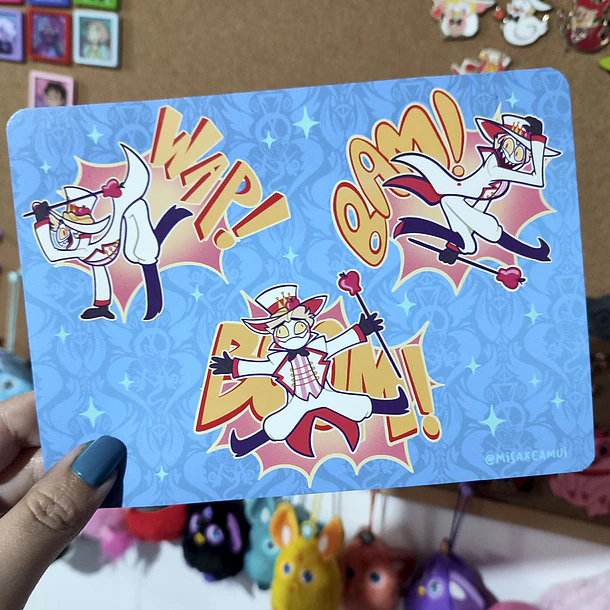 Hazbin Hotel - Lucifer wap, Boom, Bam Print 1