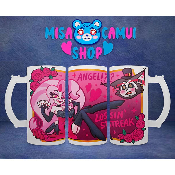 Hazbin Hotel - Angel Drag y Husk Shopero