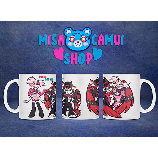 Hazbin Hotel - Angel y Husk Tazón 