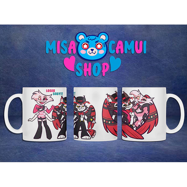 Hazbin Hotel - Angel y Husk Tazón 