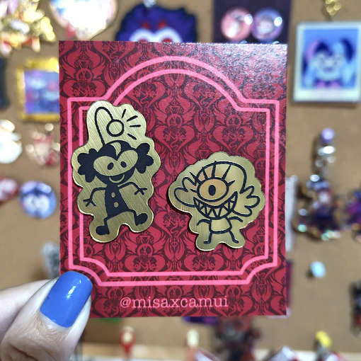 Hazbin Hotel - Niffty y Baxter Pin Doodles