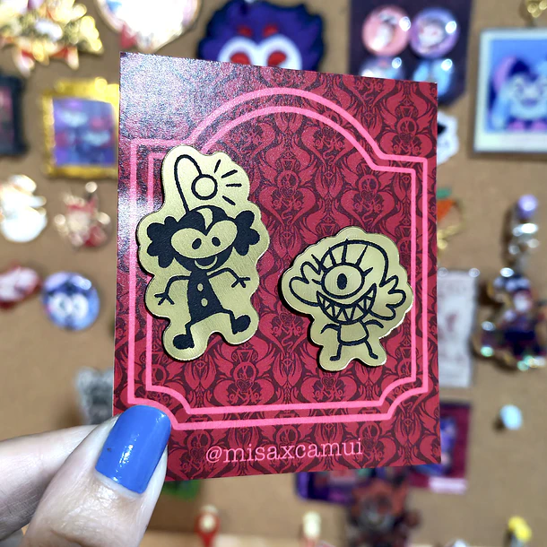 Hazbin Hotel - Niffty y Baxter Pin Doodles 3