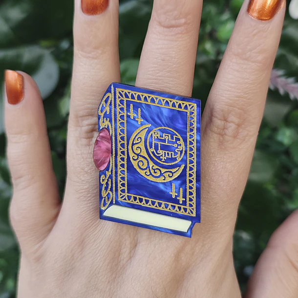Helluva Boss - Grimorio Stolas Pin o Anillo  6