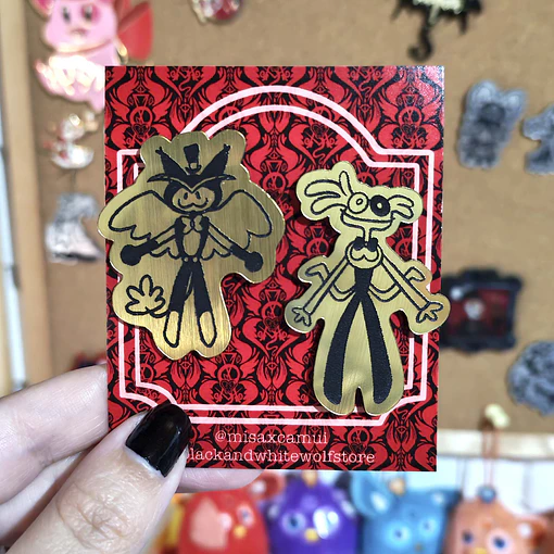 Hazbin Hotel - Doodles Husk y Angel Pines