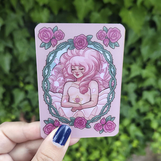 Steven Universe - Diamante Rosa y Rose Quarzo Lenticular Fanart 3