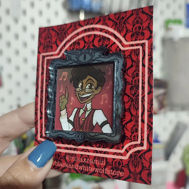 Hazbin Hotel - Alastor Humano Pin Lenticular  3