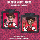 Hazbin Hotel - Alastor Humano Pin Lenticular  1