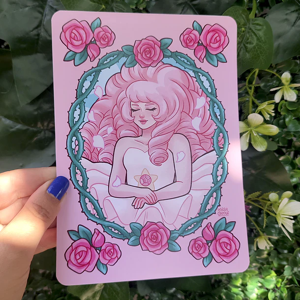 Steven Universe - DIAMANTE ROSA Y ROSE QUARZO Print 5