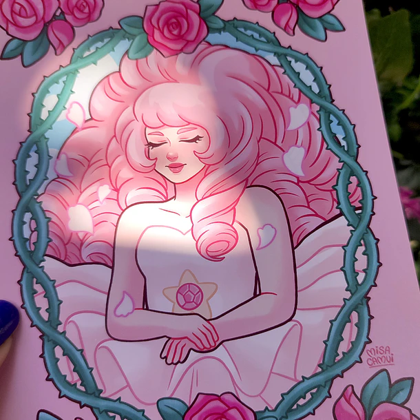 Steven Universe - DIAMANTE ROSA Y ROSE QUARZO Print 6
