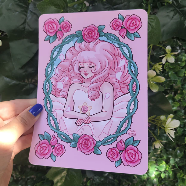 Steven Universe - DIAMANTE ROSA Y ROSE QUARZO Print 7