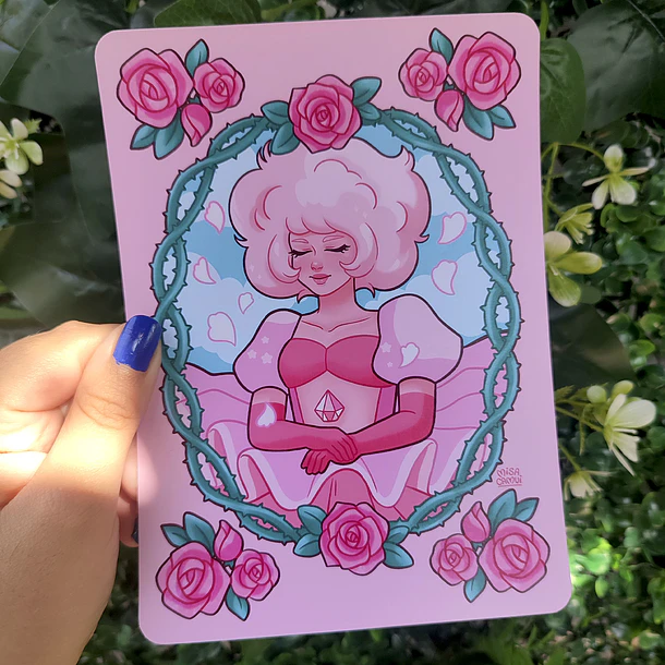 Steven Universe - DIAMANTE ROSA Y ROSE QUARZO Print 2