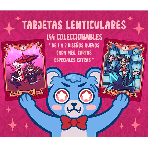 Hazbin Hotel - Tarjetas Lenticulares Coleccionables