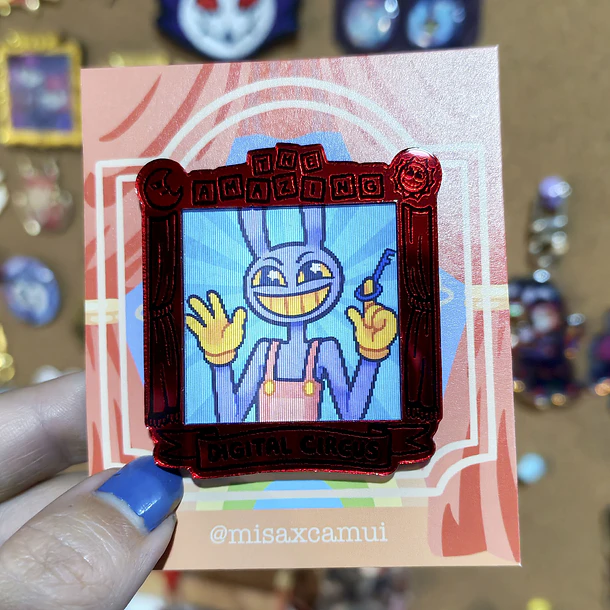 El asombroso circo digital - PINES LENTICULAR FANART 4