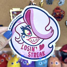 Hazbin Hotel - Angel Drag Cara Sticker 1