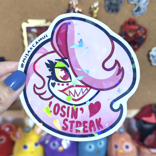Hazbin Hotel - Angel Drag Cara Sticker 2