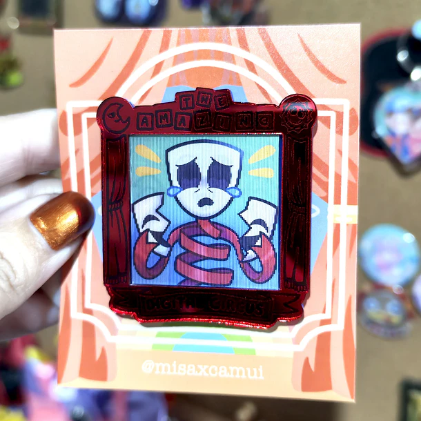 El asombroso circo digital - PINES LENTICULAR FANART 10