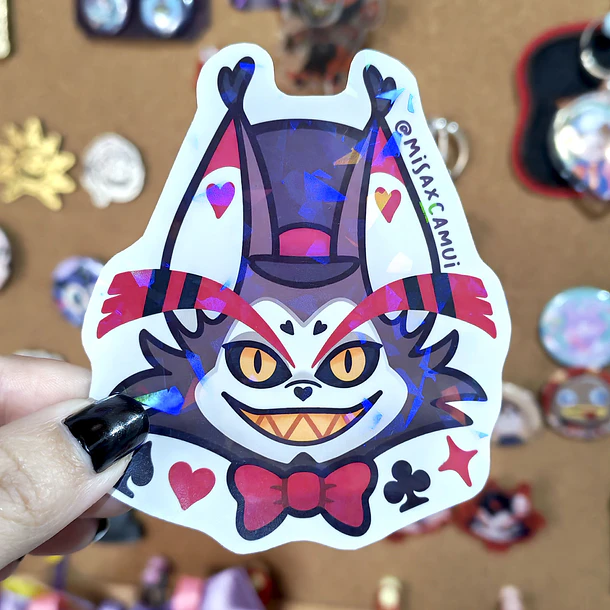 Hazbin Hotel - Angel Drag Cara Sticker 3