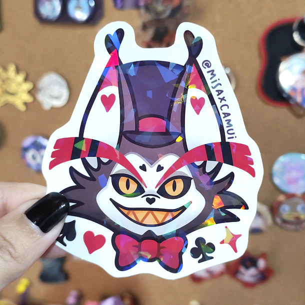 Hazbin Hotel - Angel Drag Cara Sticker 4